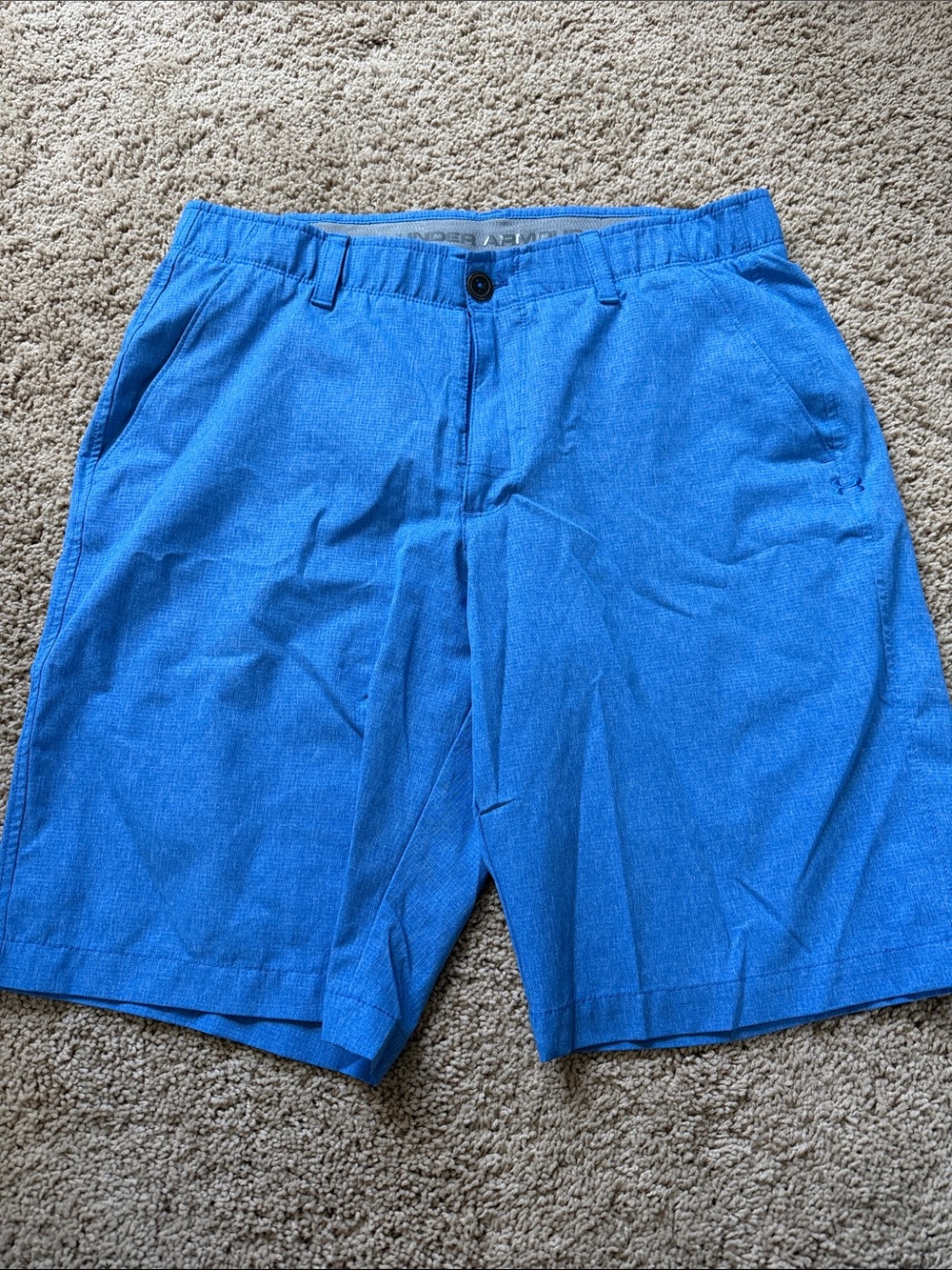 Under Armour Men's Electric Blue Flat-Front Shorts